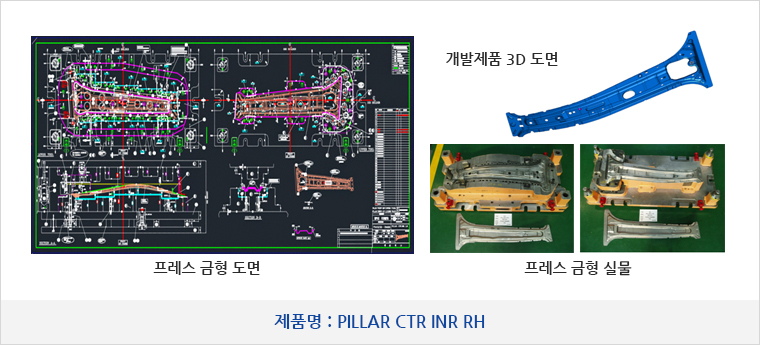 제품명 : PILLAR CTR INR RH 제품 이미지